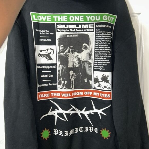 Sublime Cotton Blend Black Hoodie(Size Medium) - Picture 5 of 8